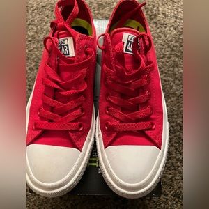BNIB Red Converse.  Size 7.